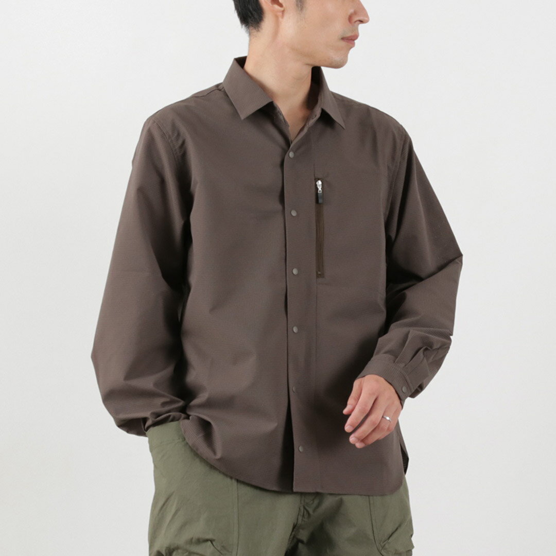 RAG（ラグ） アスレチック シャツ / メンズ トップス 長袖 軽量 透湿 撥水 日本製 ROCOCO アウトドア スポーツ ATHLETIC SHIRT / osl
