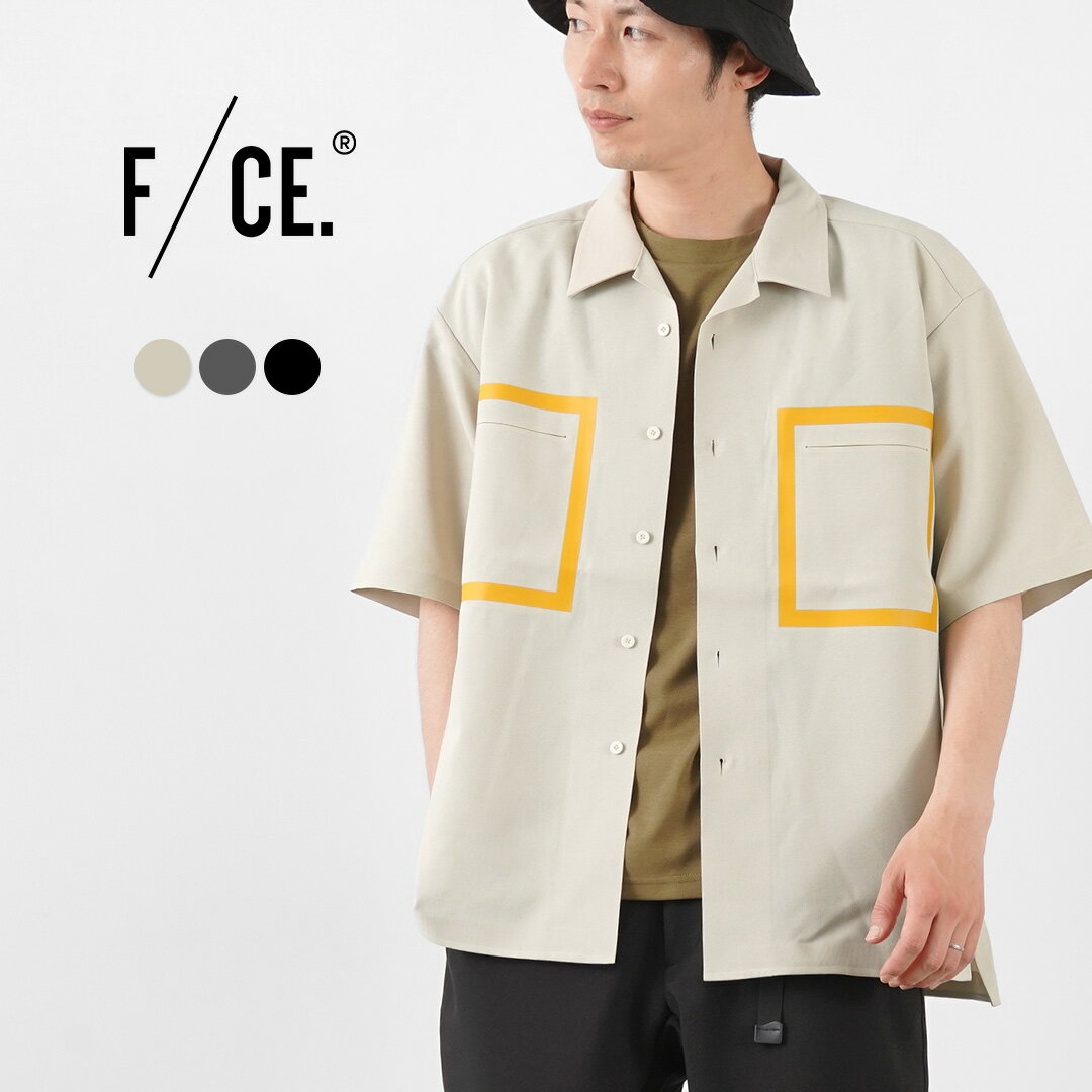 F/CE（エフシーイー） テック トロ オープンシャツ / メンズ トップス 半袖 無地 ストレッチ オープンカラー TECH TORO OPEN SHIRTS / es2