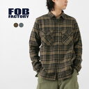 FOB FACTORYiFOBt@Ng[j F3497 l`FbN [NVc / Y   Rbg  { NEL CHECK WORK SHIRT