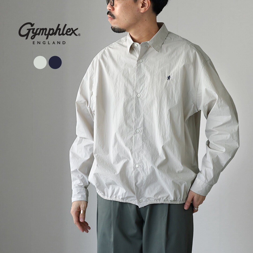 Gymphlex | ナイロン 2WAYシャツジャケット ホワイト / 14 GYMPHLEX（ジムフレックス）の「Gymphlex | ナイロン 2WAYシャツ