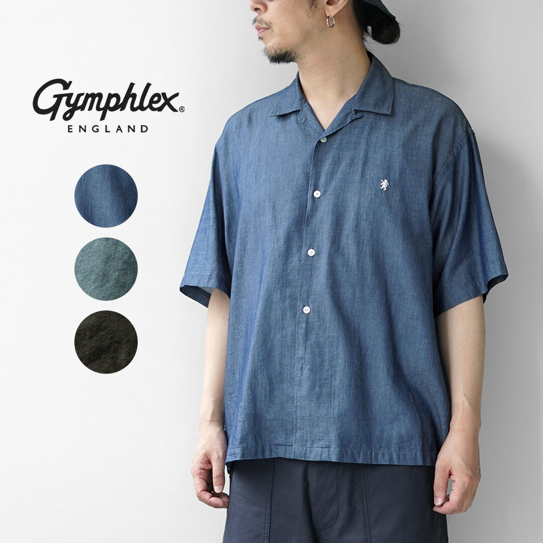 樂天商城 - GYMPHLEX（ジムフレックス） オープンカラーシャツ ショートスリーブ / メンズ
