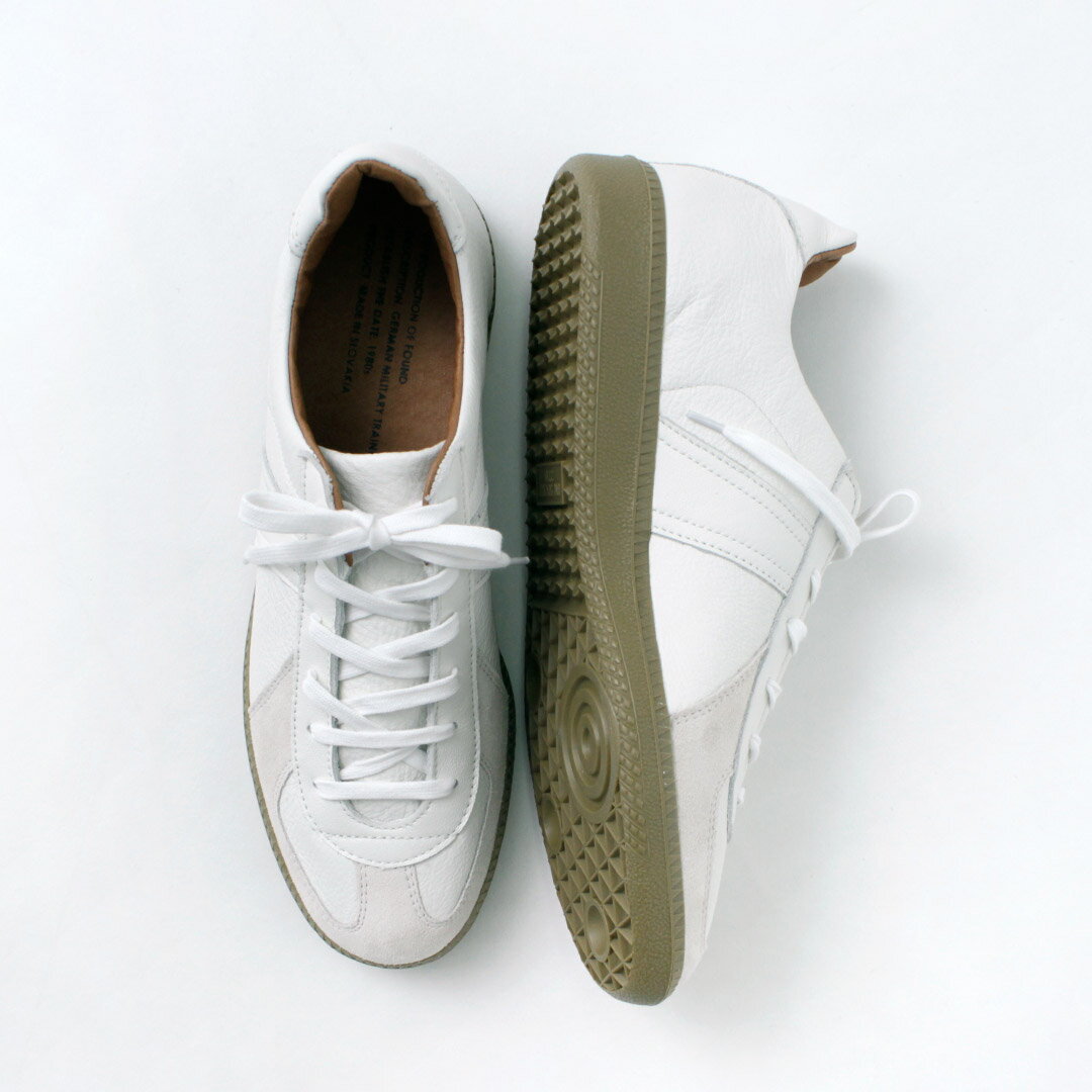 【10％OFFクーポン対象】REPRODUCTION OF FOUND（リプロダクション オブ ファウンド） ジャーマン トレーナー / メンズ レディース スニーカー レザー シューズ ローカット 靴