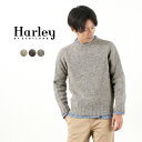 HARLEY OF SCOTLAND(ハーレーオブスコットランド) シェトランド ミドルゲージ クルーネック ニットセーター / メンズ / TUBE CREW KNIT