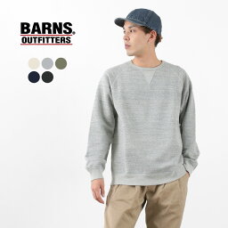 バーンズ アウトフィッターズ トレーナー メンズ 【20％OFF】BARNS（バーンズ） カラー別注 吊り編み 裏毛 クルー スウェット メンズ トレーナー 無地 長袖 日本製 TSURI-AMI CREW SWEAT【セール】