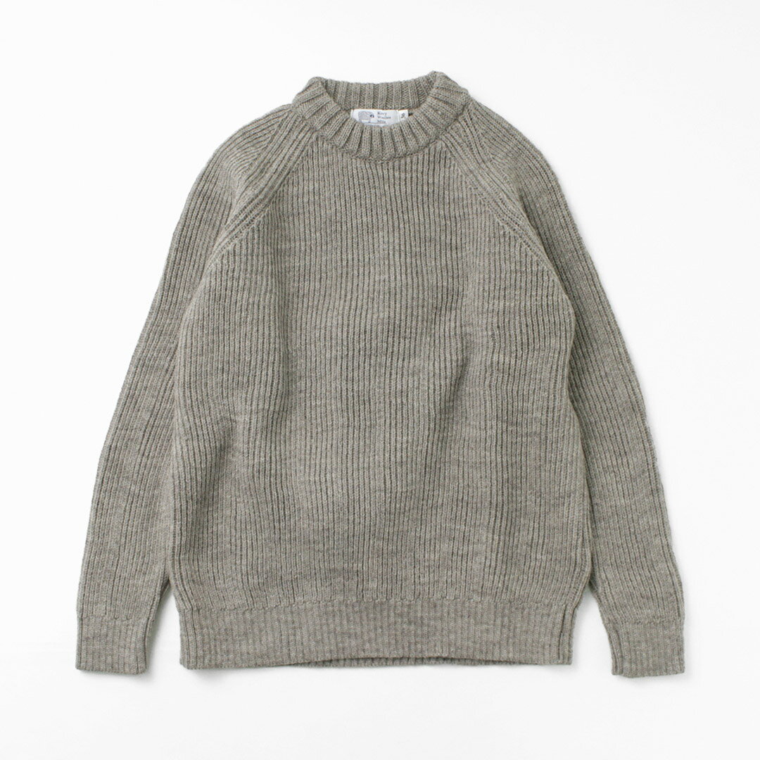 【30％OFF】KERRY WOOLLEN MILLS（ケリーウーレンミルズ） カラー別注 7ゲージ 1プライ フィッシャーマン リブ クルーネック ニット メンズ トップス セーター プルオーバー ブリティッシュウール 英国製 7G 1PLY FISHERMAN RIB CREW NECK【セール】 rococostore-10020754 ROCOCO attractive clothing サンプル画像3