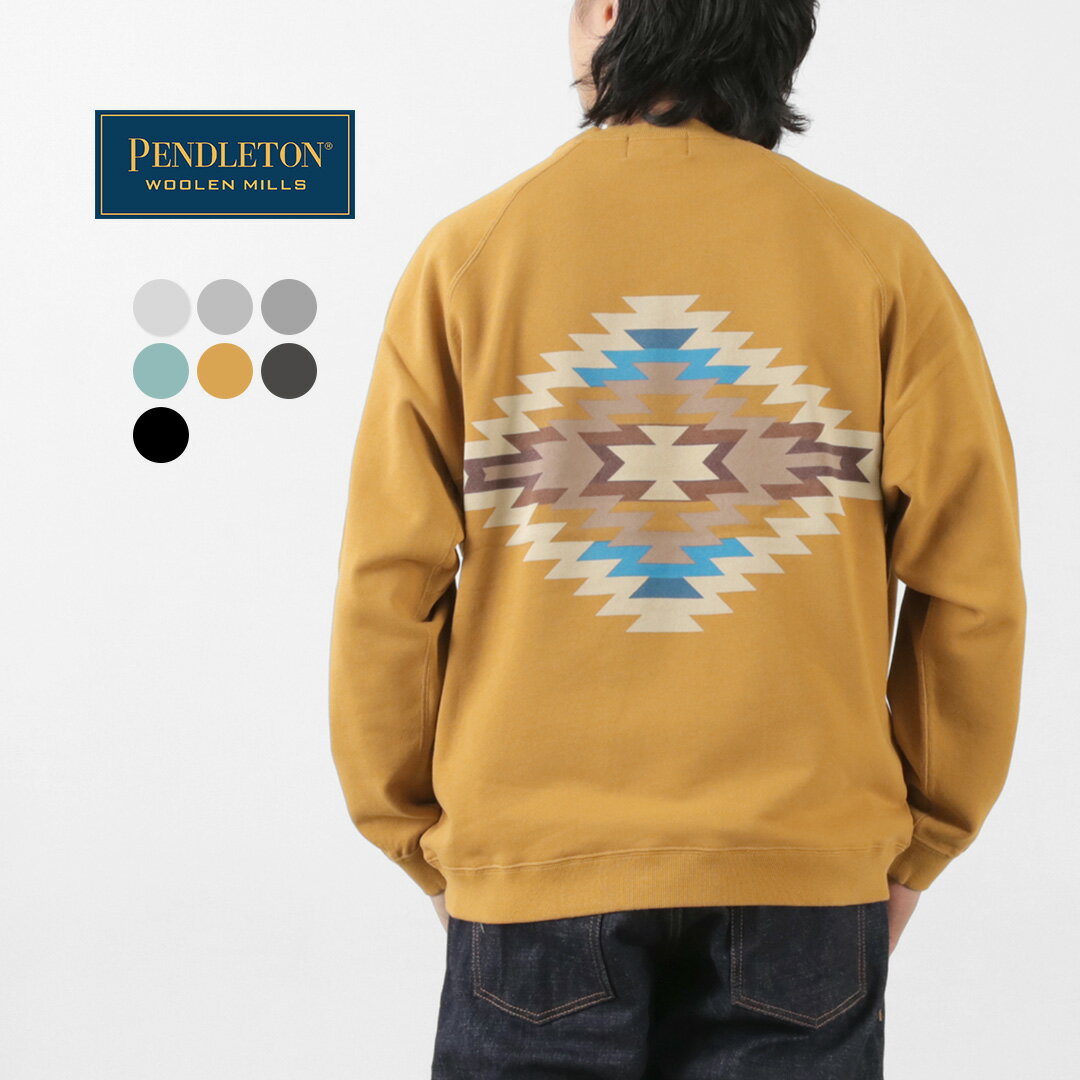 PENDLETON（ペンドルトン） ラグランスリーブ バックプリント プルオーバースウェット / メンズ レディース トレーナー RAGLAN BACK PRINT SWEAT PULLOVER