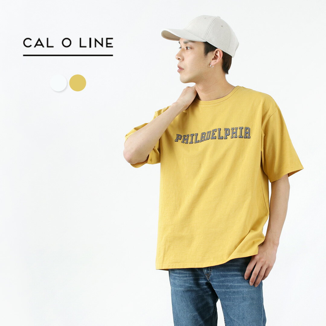 【期間限定30％OFF】CAL O LINE（キャルオーライン） ペン マップ プリント Tシャツ / メンズ / 半袖 / USAコットン / 綿 / 日本製 / CL221-068 / PENN MAP T-SHIRTS / pickt【セール】 / es1