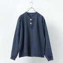 GOOD ON（グッドオン） L/S ヘビー ヘンリーT メンズ トップス 長袖 Tシャツ ロンTEE 綿 コットン ピグメントダイ 無地 日本製 GOLT2209 L/S HVY HENLEYTEE 3