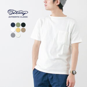 TIEASY（ティージー） サマーニット ポケット Tシャツ / メンズ / 半袖 / ボートネック / コットン / 日本製 / SUMMER KNIT POCKET T-SHIRTS