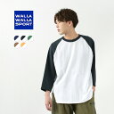 WALLA WALLA SPORTiX|[cj  2g[ x[X{[ TVc / Y fB[X jZbNXT Jbg\[ g[i[ 7 O 3/4 BASEBALL TEE 2-TONE