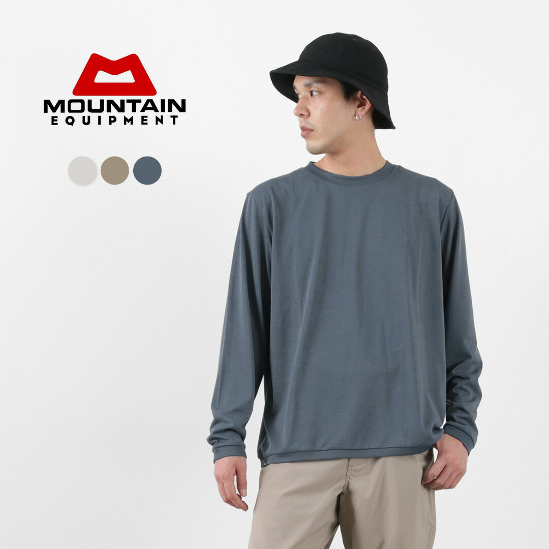 MOUNTAIN EQUIPMENT（マウンテンイクィップメント） ロングスリーブ リブ Tシャツ / メンズ トップス カットソー ロンT 長袖 吸水 速乾 無地 LONG SLEEVED RIB TEE