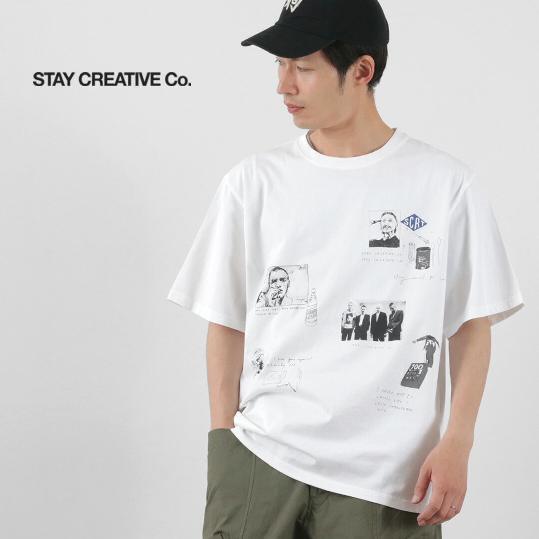 STAY CREATIVE Co.（ステイクリエイティブ） トレインスポッティング ショートスリーブ Tシャツ / メンズ 半袖 プリント 綿 Trainspotting Short Sleeve Tee / es1