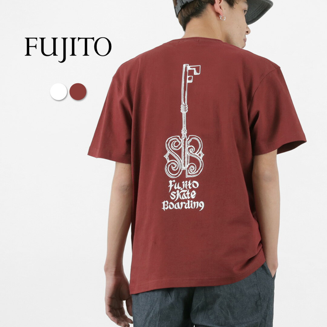 FUJITO（フジト） ショートスリーブ Tシャツ unleash / メンズ カットソー 半袖 プリント グラフィック コットン / pickt / es1