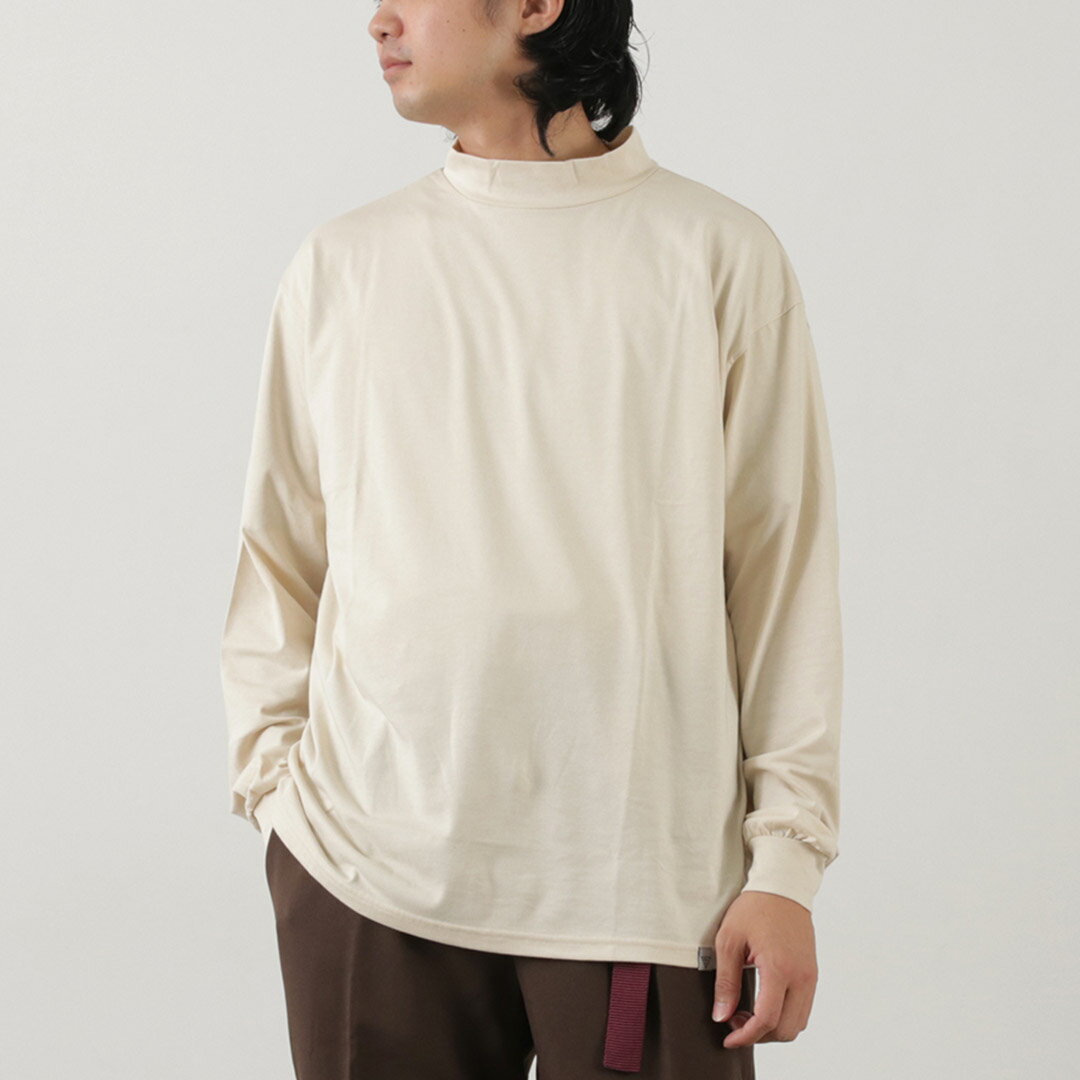 RAG（ラグ） 37.5テクノロジー サーモレギュレーション モックネック Tシャツ / 適温調整 メンズ あったかインナー ロンT 長袖 日本製
