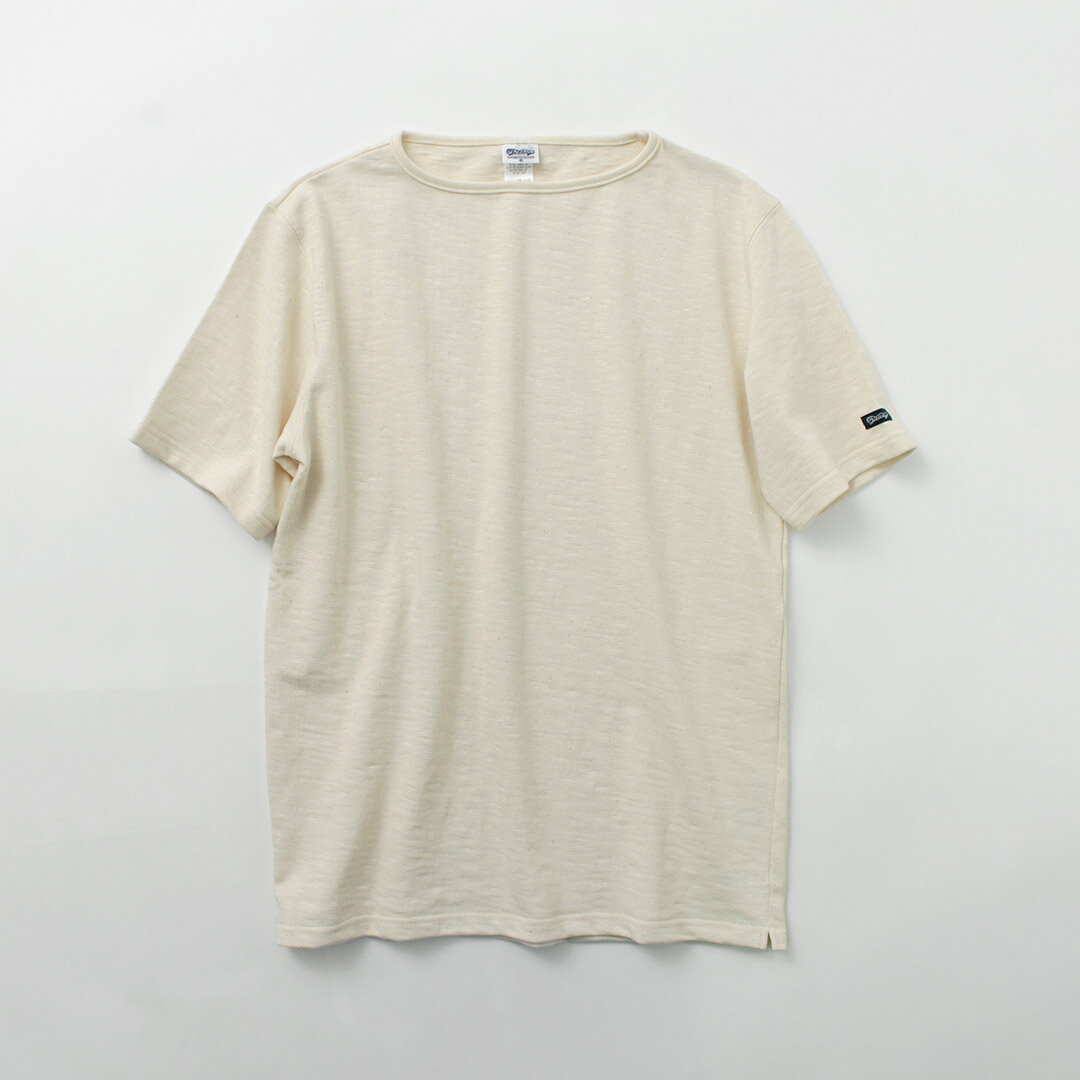TIEASY（ティージー） HDCS ボートネック S/S バスク シャツ / メンズ 半袖 Tシャツ カットソー トップス 無地 オーガニック コットン スラブ糸 日本製 te001SS HDCS BOATNECK S/S BASQUE SHIRT - Image 3