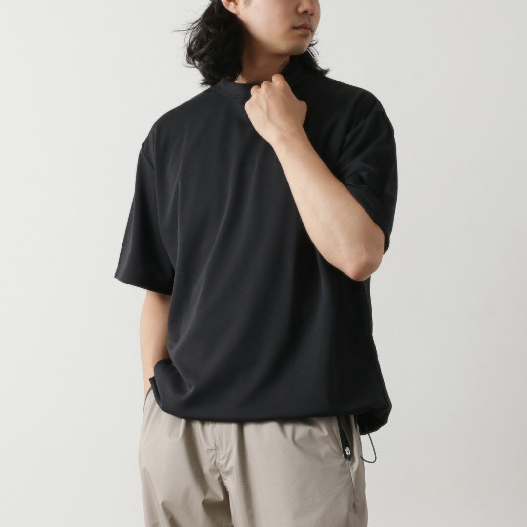 RAG（ラグ） クーリング サンシェイドTシャツ / メンズ 半袖 吸水速乾 UVカット 遮熱 裾絞り 日本製 Cooling Sun Shade Tee / osl