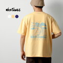 【4時間限定15%OFFクーポン対象!】WILDTHINGS(ワイルドシングス) パイク フィッシング Tシャツ / バックプリント メンズ 半袖 綿 クルーネ...