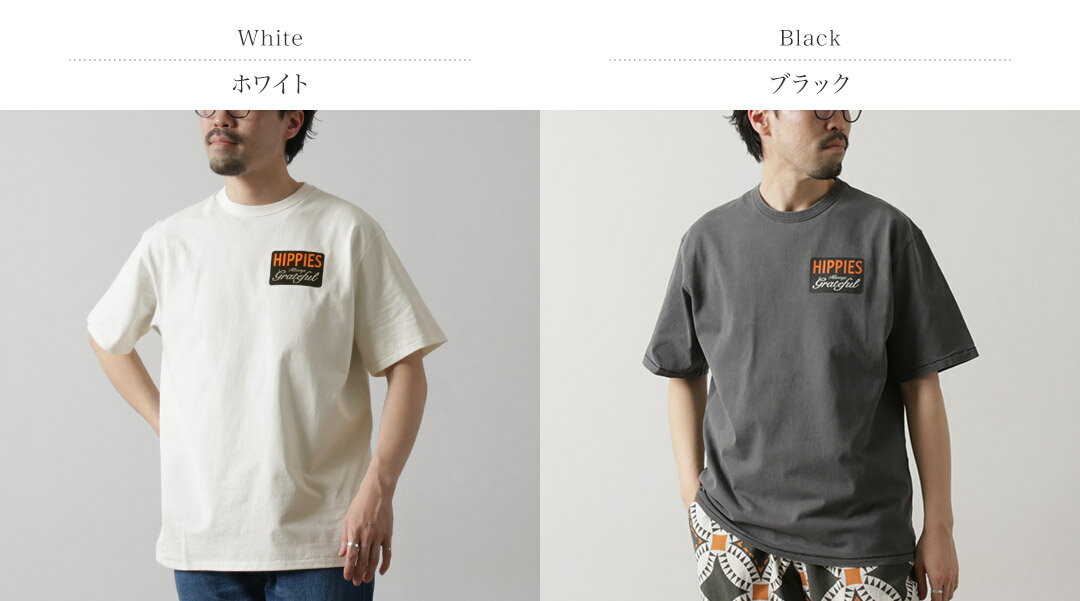 HAVE A GRATEFUL DAY（ハブアグレイトフルデイ） Tシャツ ヒッピー / カットソー 半袖 綿 コットン メンズ ヴィンテージ プリント