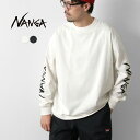 NANGA(ナンガ) エコハイブリッド スリーブロゴ ロングスリーブTシャツ / メンズ 長袖 ロンT アウトドア ECO HYBRID SLV LOGO L / S TEE