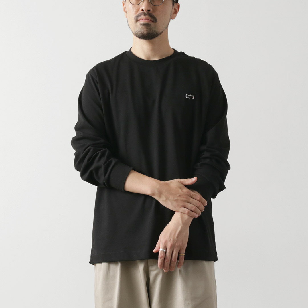 LACOSTE ブラック Tシャツ L Men's Cotton T-Shirt - T-shirts - New In 2025 | Lacoste