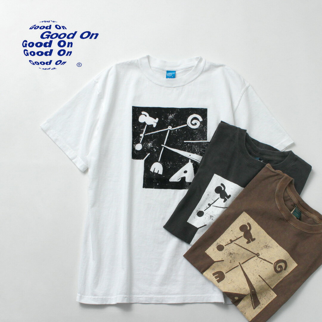 【10％OFFクーポン対象】GOOD ON（グッドオン） モバイルアート Tシャツ / メンズ 半袖 アートTシャツ ..