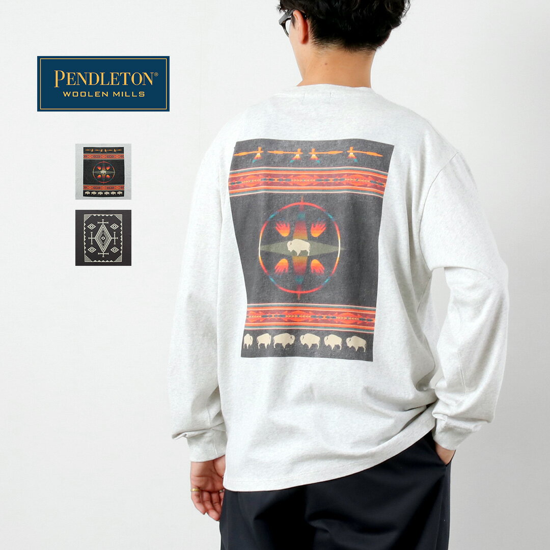 樂天商城 - PENDLETON（ペンドルトン） バックプリント ロングスリーブTシャツ / メンズ トップス ロンT 長袖 綿 コットン Print LS Tee