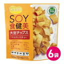 スナック菓子 大豆チップス ベジバーベキュー イソフラボン たんぱく質 ヴィーガン 大豆習慣 SOY食健美 6袋セット 健康 ヘルシー ダイエット MDホールディングス 送料無料