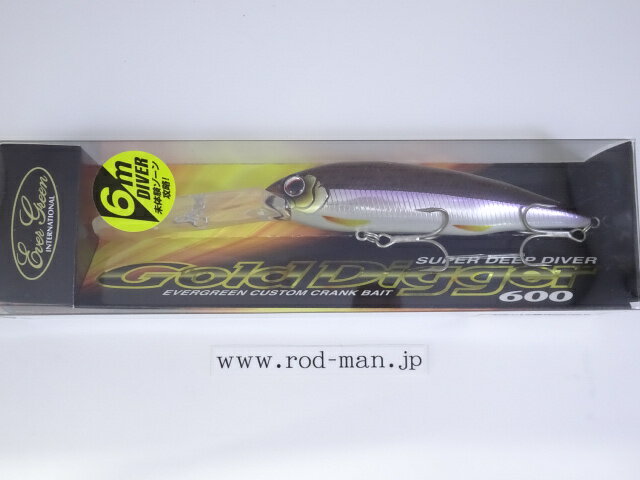 エバーグリーン ゴールドディガー600 #196 ハーフミラーワカサギ