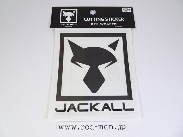 乐天商城 - ジャッカル　JKカッティングステッカースクエアM　#ブラック【メール便可】