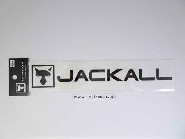 Wear - ジャッカル　JKカッティングステッカー長方形M　#ブラック【メール便可】