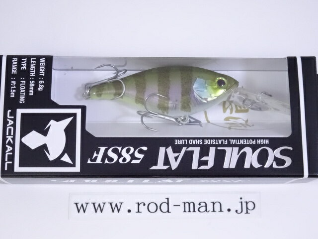 乐天商城 - ジャッカル　ソウルフラット58SF(スローフローティング)　#チギル【メール便可】