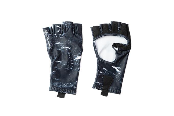ジャッカル　冷感UVカットグローブ　#WPブラック　Mサイズ