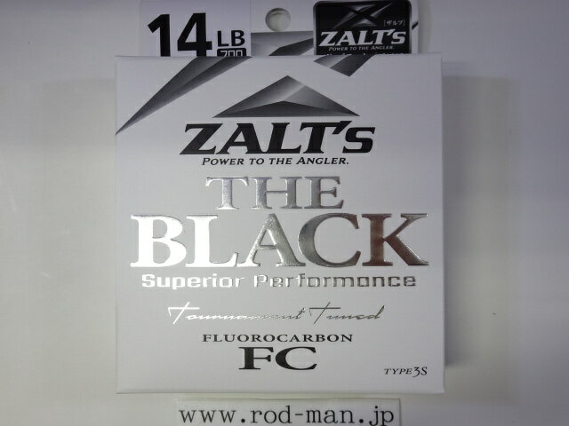 乐天商城 - ラインシステム　ザルツ　ザ・ブラック　#14lb　3.5号95yds(87m)　フロロカーボン【メール便可】