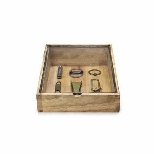 ウッデンテーパーボックスウィズグラスリッド [3]