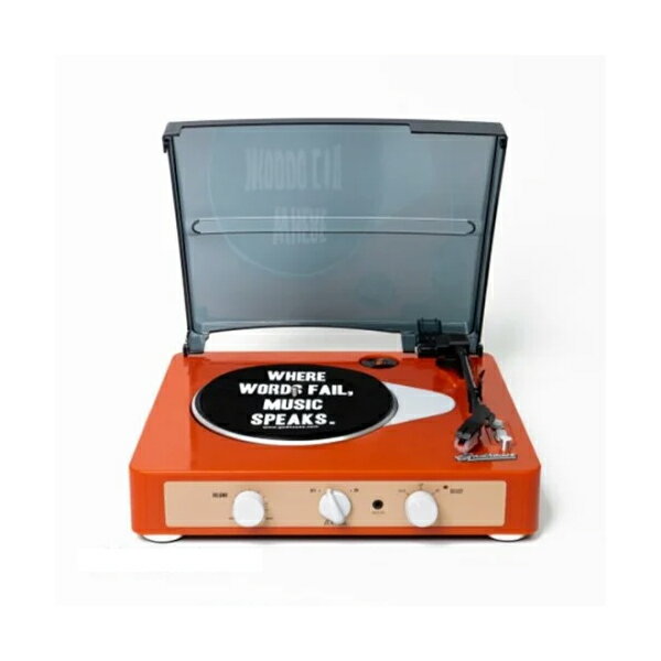 Gadhouse レコードプレーヤー Brad Retro record（TANGERINE）GAD001005TN