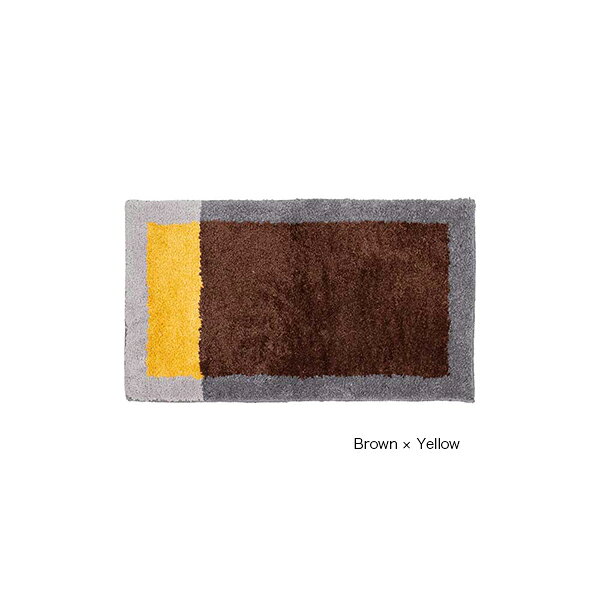 Patterned - BRID フレーム ブロック フック ラグ FRAME BLOCK HOOK RUG 40×70cm 001489