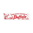 OXFORD PENNANT ステッカー BEER STAYS COLDER IN BUFFALO Bumper Sticker