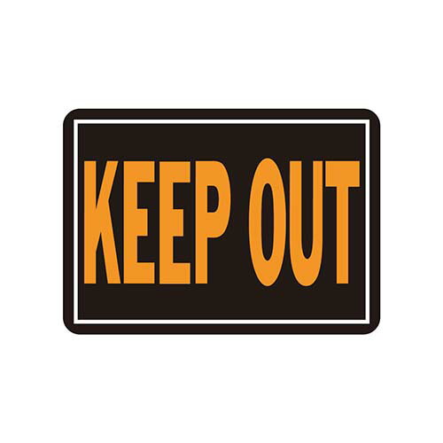 HY-KO 9.25x14アルミサイン（KEEP OUT） HY-807