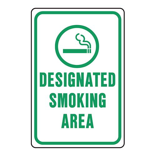 乐天商城 - HY-KO 12x18 アルミサインプレート（SMOKING AREA） HY-HW-206