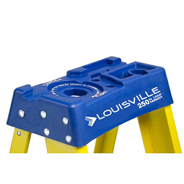 インテリア雑貨rodcontrolのLouisville Ladder ファイバー脚立シングルステップ4ft［イエロー］耐荷重110kg(FS2004) [大型品：配送条件あり]｜アングル2