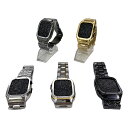 zandy ステンレス一体式ベルト ステンレスケース+ステンレスベルト Apple Watch専用の一体式バンド