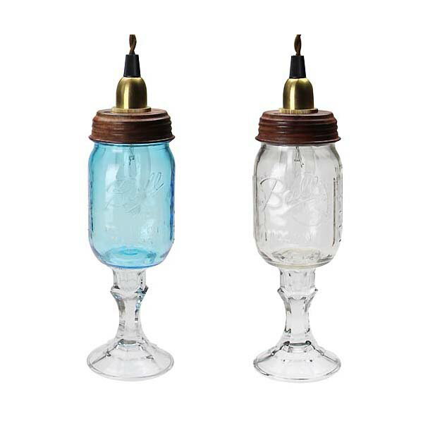 メイソンジャー シャンデリアランプ ワイングラス