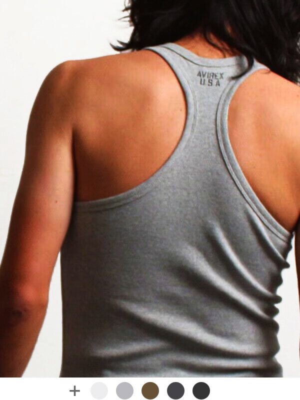 【ネコポス送料無料】AVIREX アビレックス タンクトップ メンズ レディース シンプル 定番 おしゃれ かっこいい インナー デイリーウェア タイト ぴちぴ...