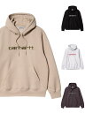 【在庫処分】【国内正規販売店】Carhartt WIP カーハート パーカー レディース メンズ おしゃれ かわいい シンプル 大きいサイズ HOODED CARHARTT SWEATSHIRT プルパーカー スウェット 裏起毛 ロゴ刺繍 ワークインプログレス ワンポイント ロゴ ペア I030230