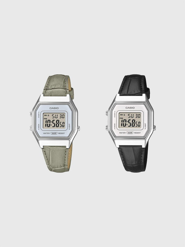 樂天商城 - 【国内正規品】CASIO カシオ 腕時計 デジタル 防水 CASIO CLASSIC チープカシオ チプカシ 本革ベルト LA680WEL-8A2JF 1JF