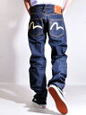 EVISU エヴィス ジーンズ デニム Lot.2000 NO1 トラ耳 メンズ レディース ユニセックス レギュラーストレートフィット 14.5oz セルヴィッヂ 定番アイテム カモメマーク ペンキ カジュアル スポーツ ストリート ダンス 2000-NO1