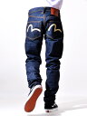EVISU エヴィス ジーンズ デニム Lot.2000T NO1 トラ耳 メンズ レディース ユニセックス スリムテーパードフィット 14.5oz セルヴィッヂ 未防縮加工 カモメマーク ペンキ エビス テーパード カジュアル スポーツ ストリート ダンス EGD-2000T1-002