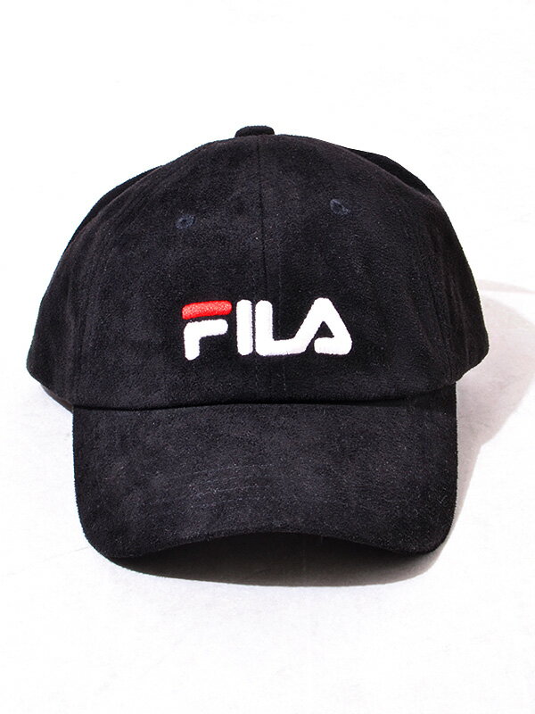 FILA フィラ キャップ レディース メンズ ユニセックス ブランド おしゃれ かわいい グレー ベージュ 帽子 キャップ FAKE SUEDE LOW CAP フェイクスエード ロー キャップ 6パネル ロゴ 刺繍 ペア リンクコーデ FILA-CAP-S 197-113703