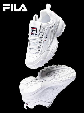 FILA フィラ スニーカー レディース メンズ ユニセックス 白 ホワイト おしゃれ ダッドシューズ ダッドスニーカー DISRUPTOR 2 ディスラプター 厚底スニーカー 靴 通学 通勤 ランニング シューズ FS1HTA1071X F0215-1072 父の日 プレゼント ギフト ラッピング