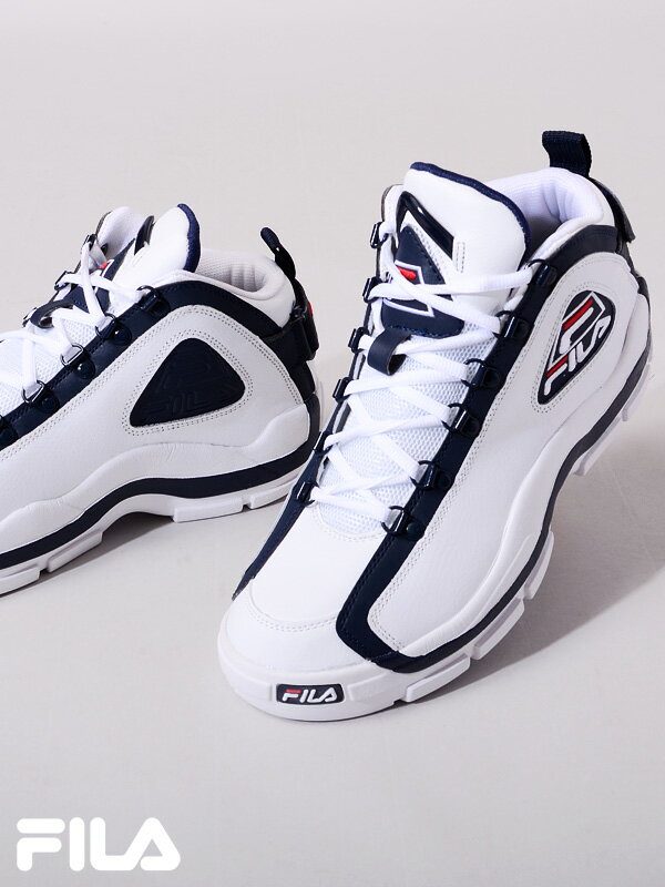 FILA フィラ スニーカー レディース メンズ ユニセックス 白 ホワイト おしゃれ ハイカット 96 GL Grant Hill グラント ヒル バスケット シューズ バッシュ 靴 おにぎり 2Pac トゥーパック ダンス ストリート スポーツ FHE101-560